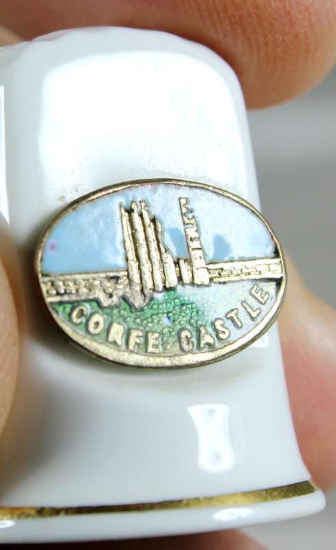 Bone China thimble - Corfe - Bastille - Sampson