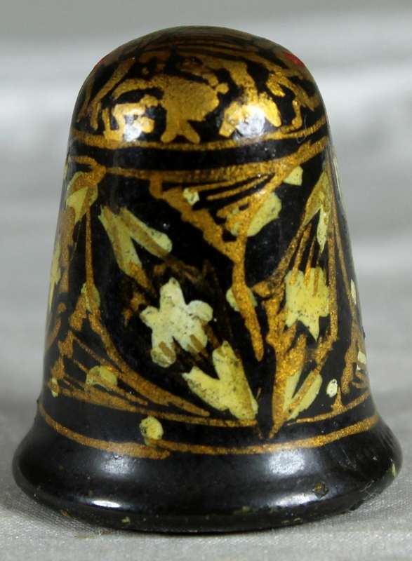Wooden thimble - Hand painted