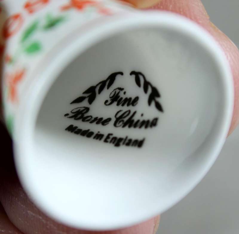 Bone China thimble - Wednesday