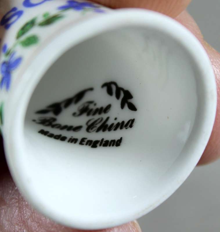Bone China thimble - Thursday