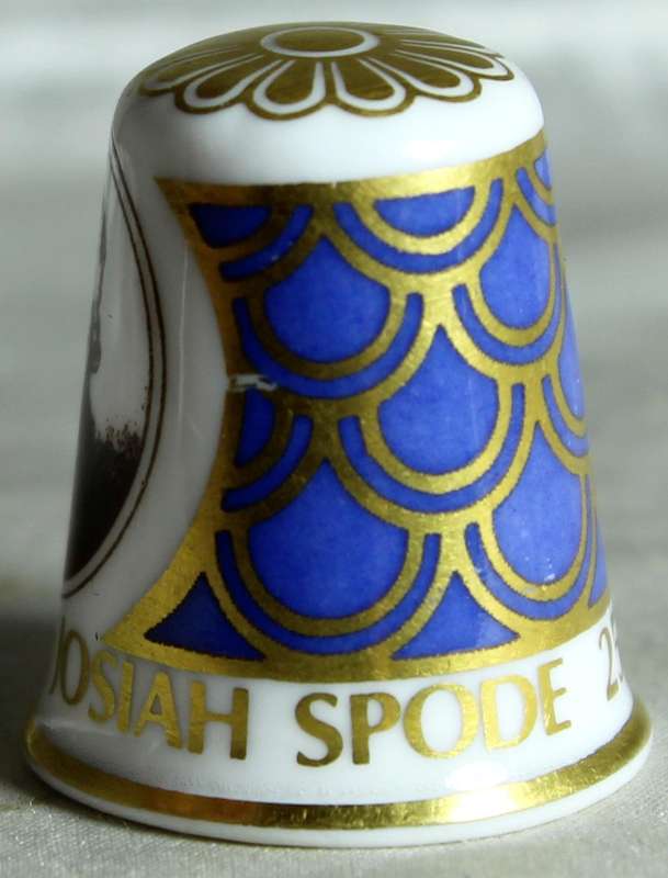 Bone China thimble - 250th Anniversary Josiah Spode - Spode