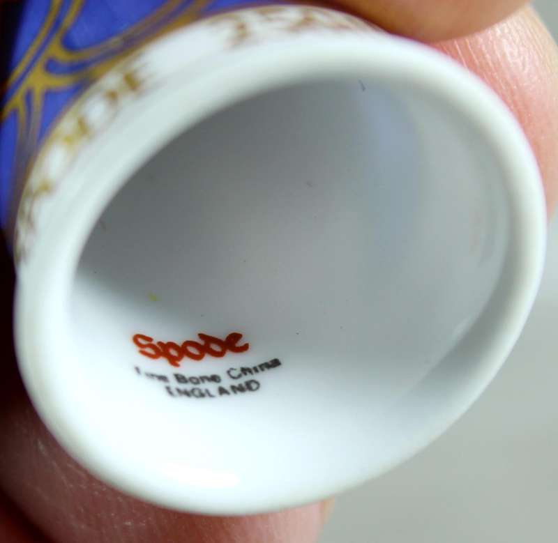Bone China thimble - 250th Anniversary Josiah Spode - Spode