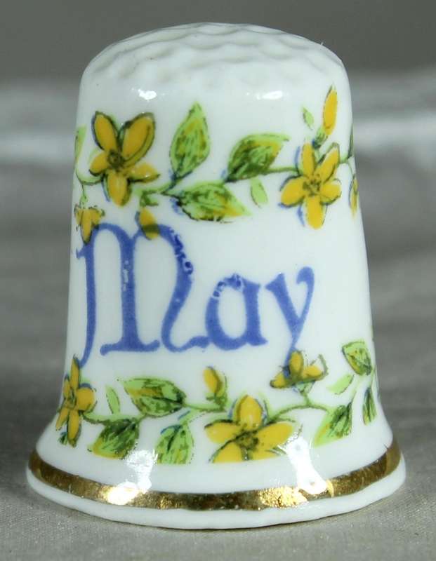 Bone China thimble - May