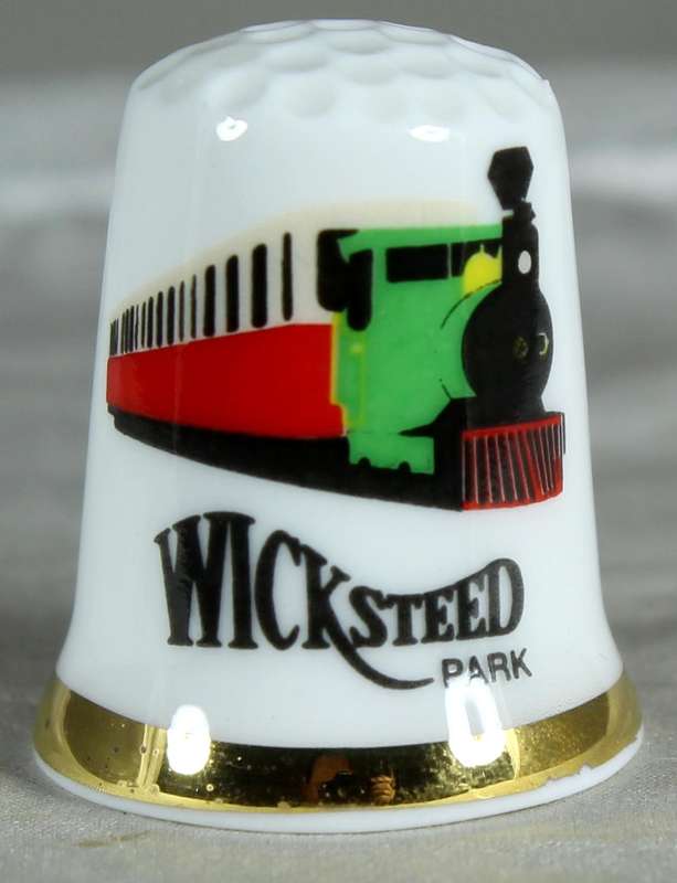 Bone China thimble - Wicksteed park