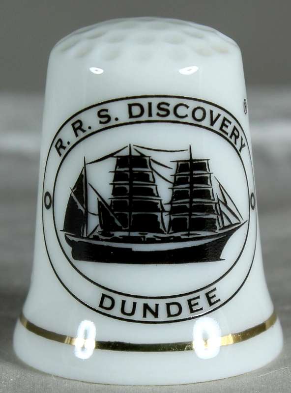 Bone China thimble - RRS Discovery, Dundee