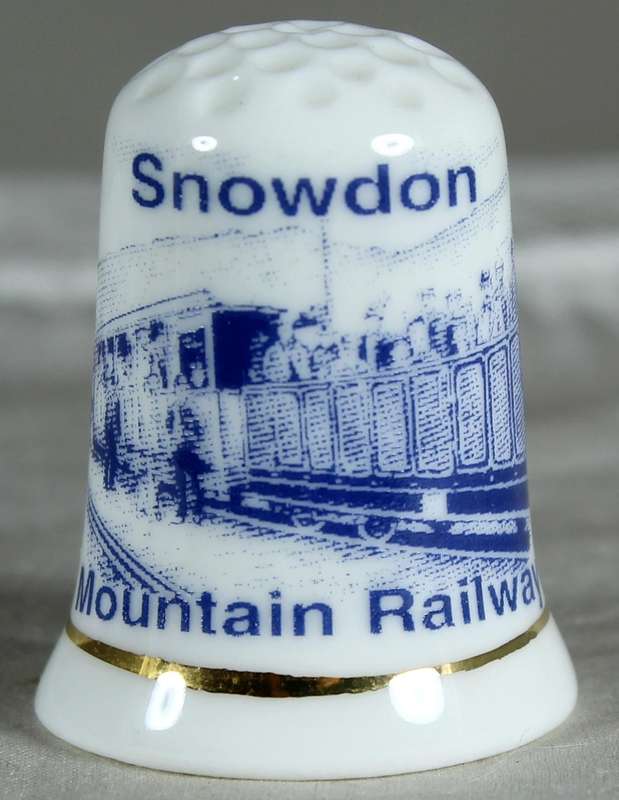 Bone China thimble - Snowdon mountain railway - GWP UK