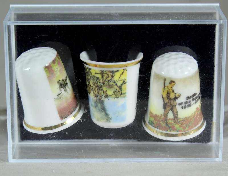 Bone China thimble - Remembering the fallen of World War One
