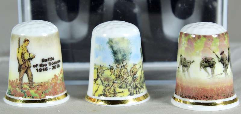 Bone China thimble - Remembering the fallen of World War One