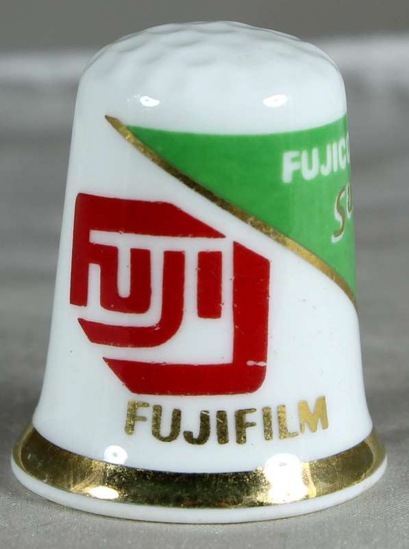 Bone China advertising thimble - Fuji