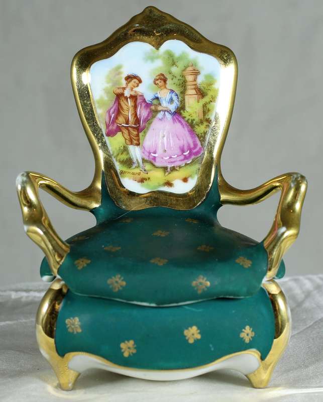 Limoges chair trinket holder