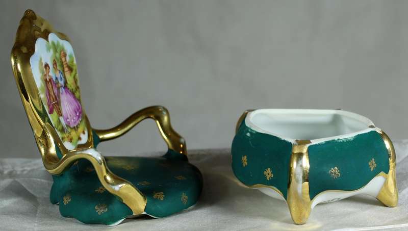 Limoges chair trinket holder