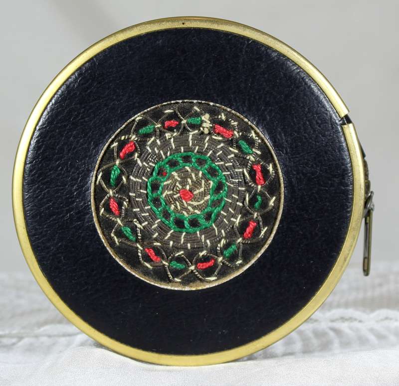 Rosenfeld - Israel compact - Embroided leather - Zipper case