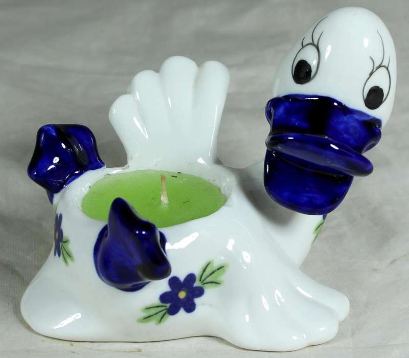 Duck candle holder