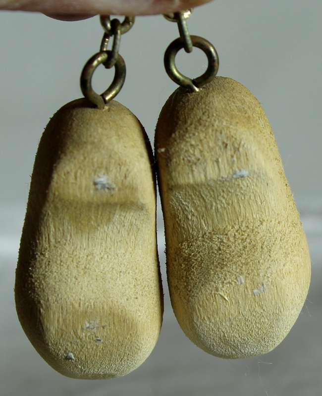 Pair of miniature Dutch wooden shoes