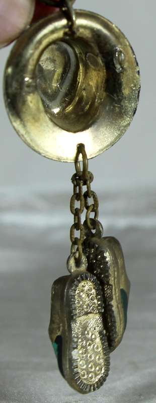 Miniature pendant with hat and shoes
