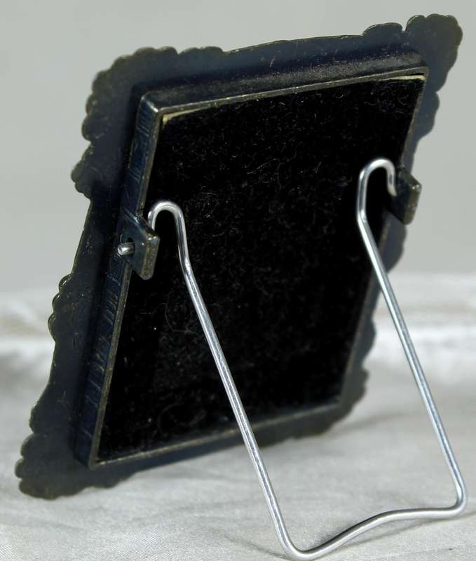 Miniature brass picture frame