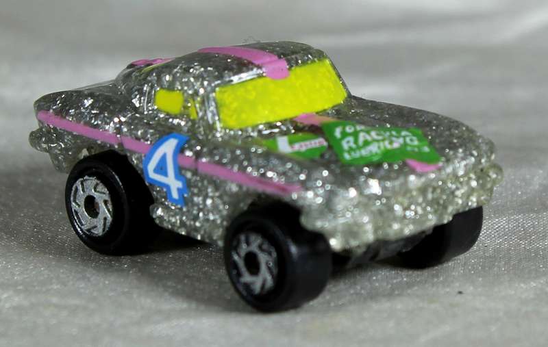 Micro Machines - Galoob - Chev Corvette - Silver super sparklers series