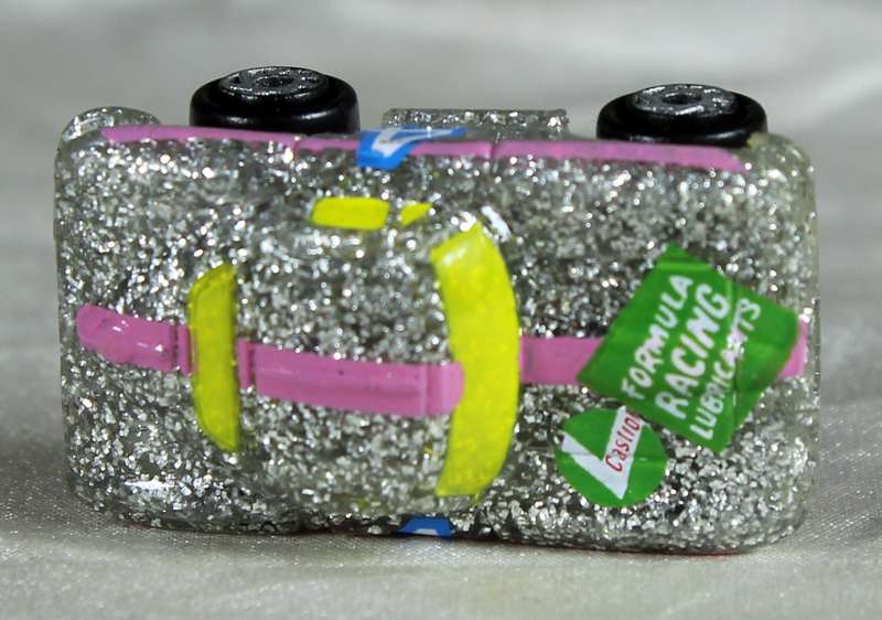 Micro Machines - Galoob - Chev Corvette - Silver super sparklers series