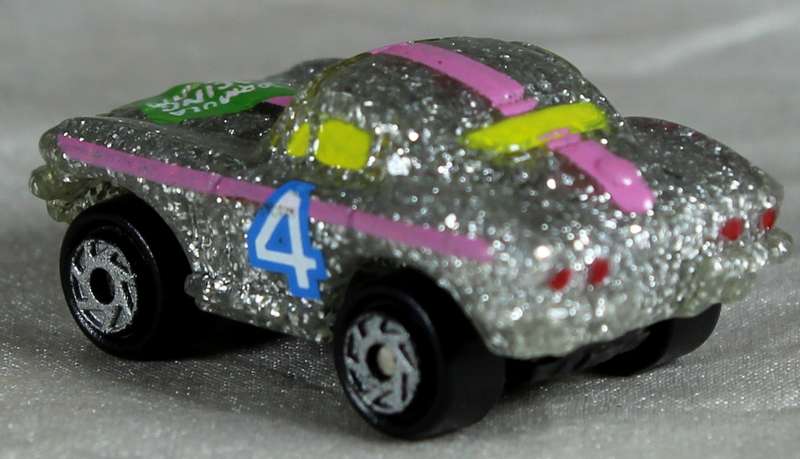 Micro Machines - Galoob - Chev Corvette - Silver super sparklers series