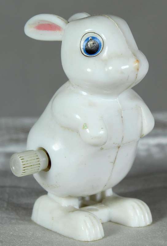 Miniature plastic rabbit