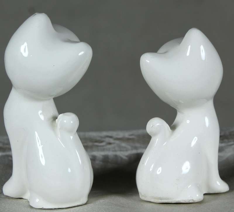 Miniature kitty pair with pink spots