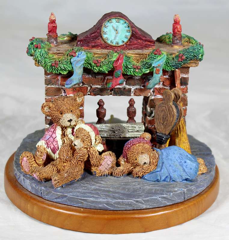 Russ - Bears from the past - Sleeping in front of fireplace with candle