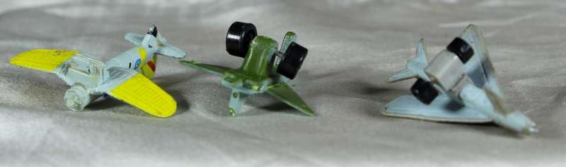 Trio of micro military airplanes