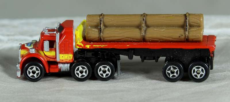 Micro Machines - Semi flatbed logging truck