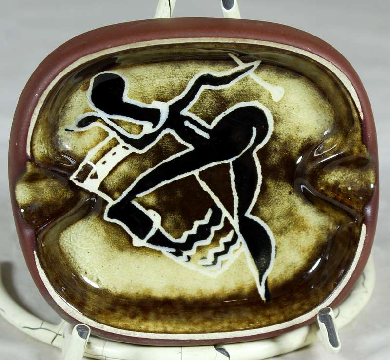 Crescent Ware - Ashtray - Dancing figure