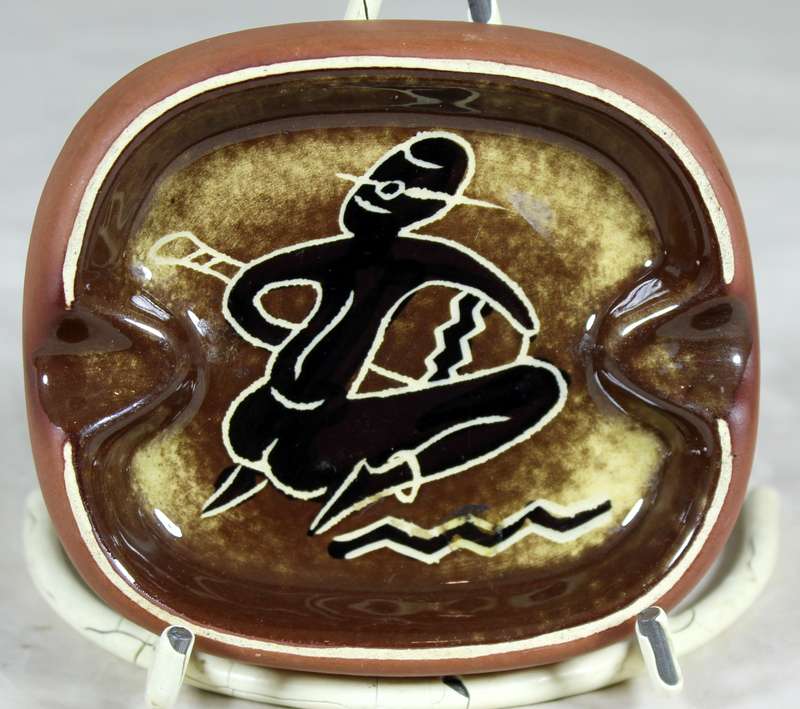 Crescent Ware - Ashtray - Seated figure