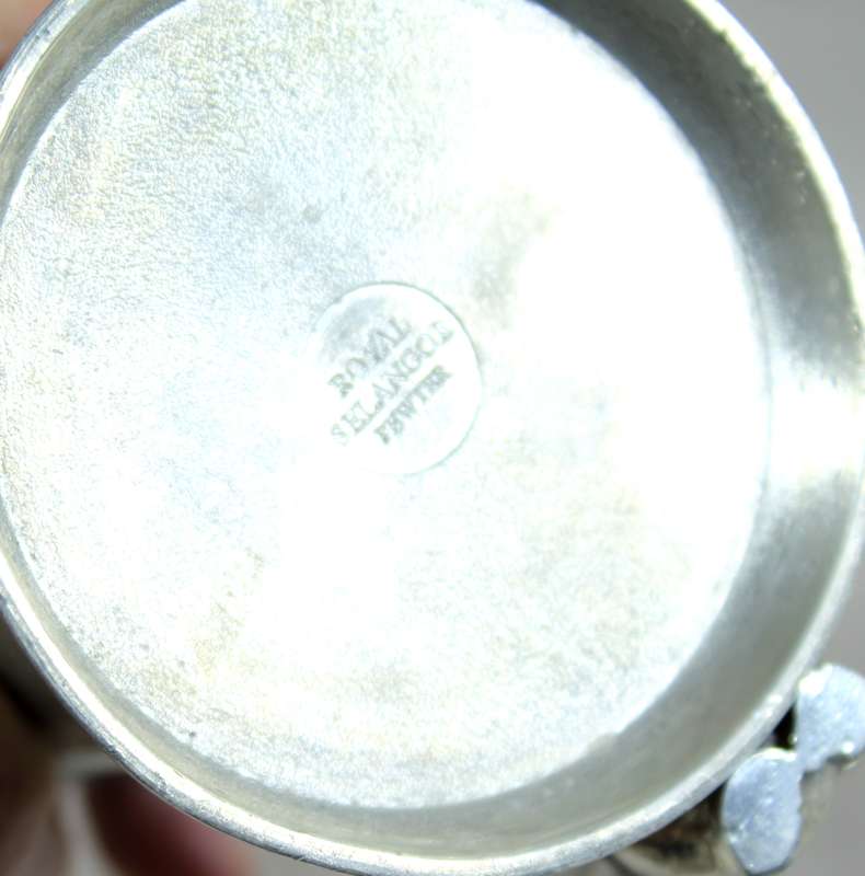 Royal Selangor pewter cup & spoon with elephants