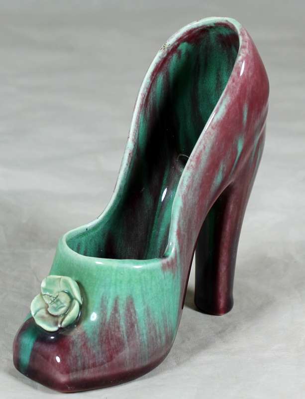 Flora Ann Ware - Glazed ceramic high heel shoe