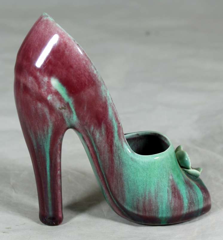 Flora Ann Ware - Glazed ceramic high heel shoe
