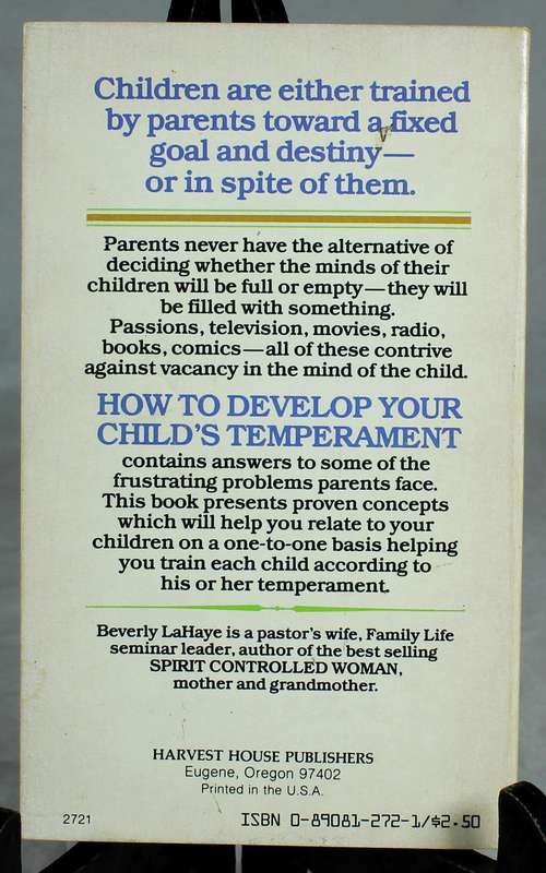 How to develop your child's temperament - E La Haye