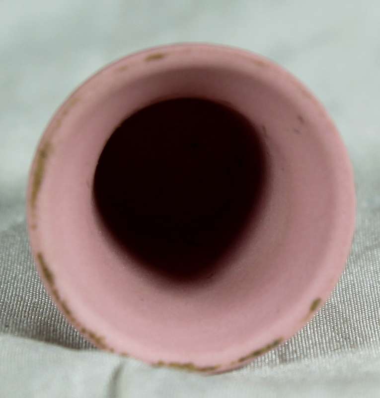 Wedgewood - Pink - Jasperware thimble - Floral girl