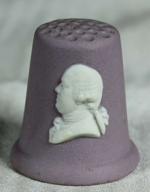 Wedgewood - Lilac - Jasperware thimble - Josiah White