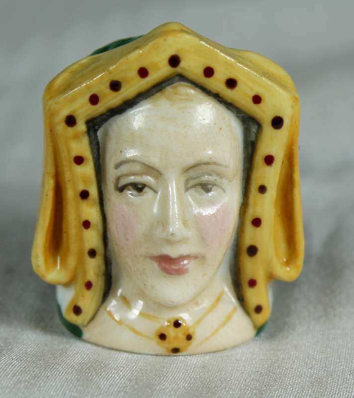 Staffordshire thimble - Catherine of Aragon