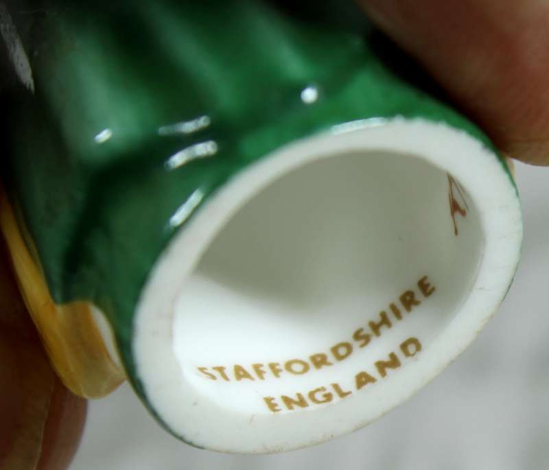 Staffordshire thimble - Catherine of Aragon