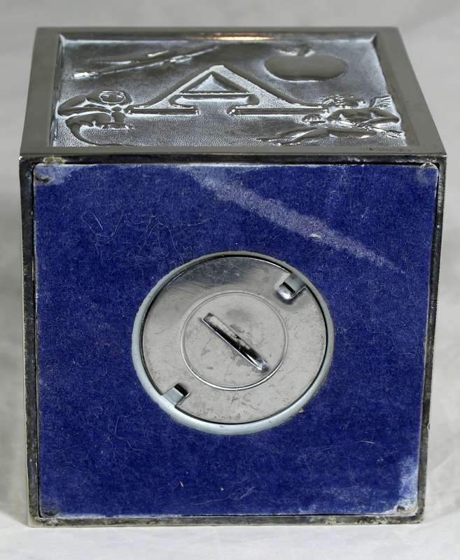 Alphabet metal money box