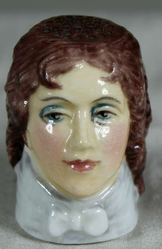 Staffordshire thimble - Lady Hamilton