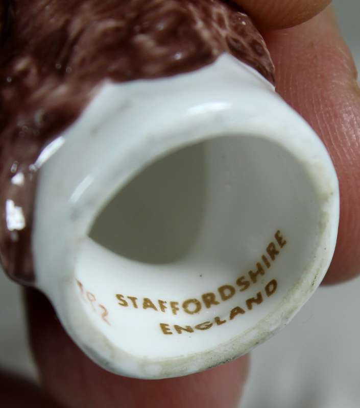 Staffordshire thimble - Lady Hamilton