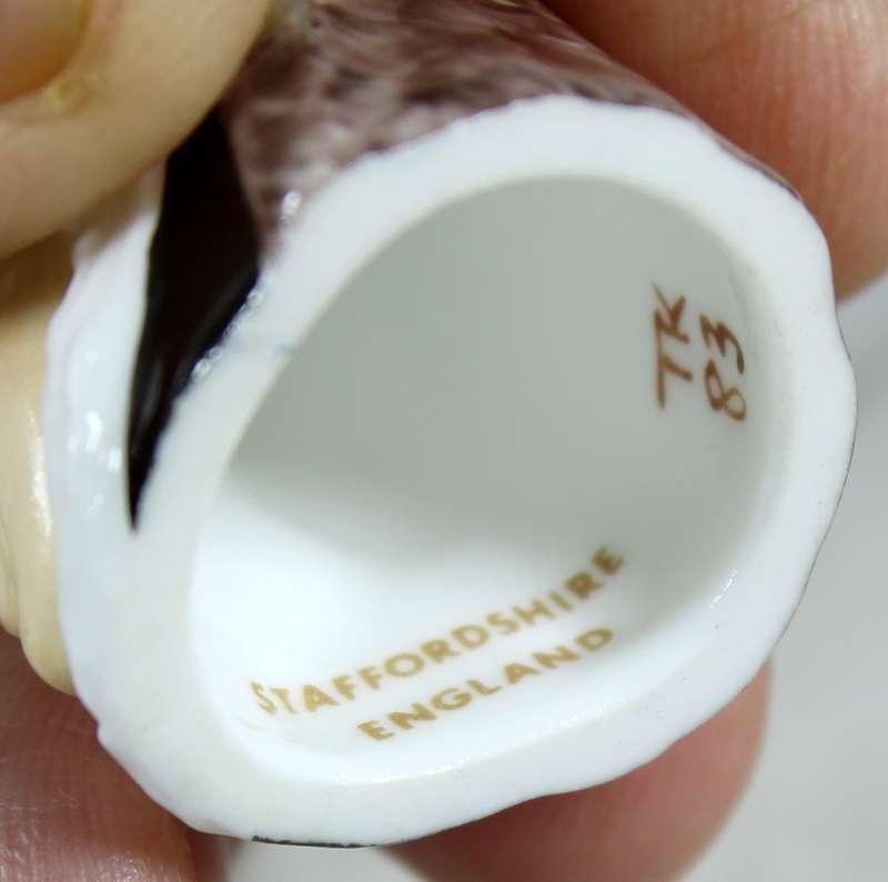 Staffordshire thimble - Anne Hathaway