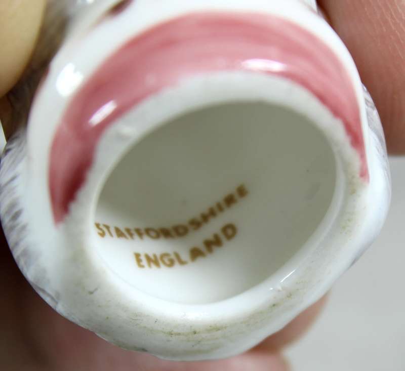 Staffordshire thimble - Good King Wenceslas