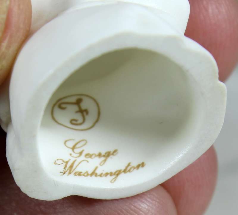 Staffordshire thimble - George Washington