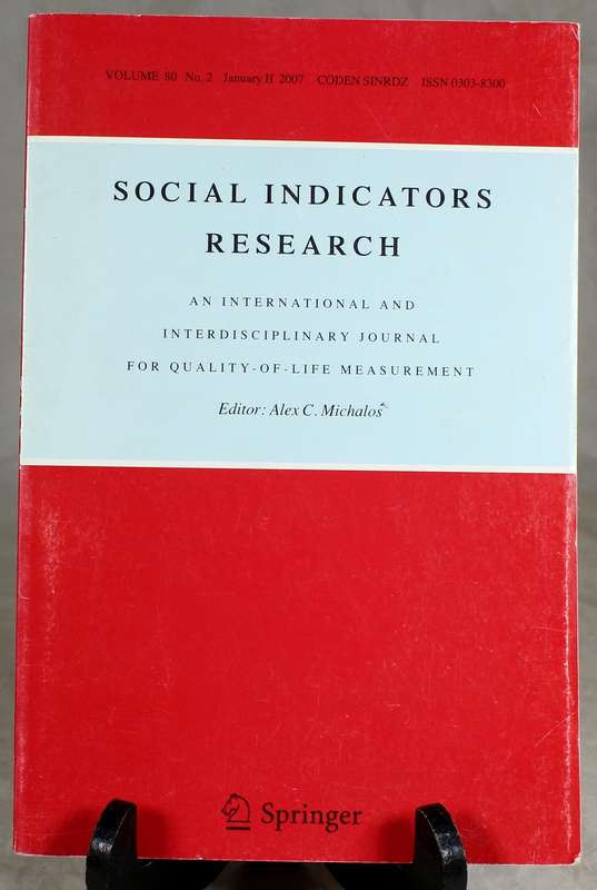 Social indicators research - AC Michalos