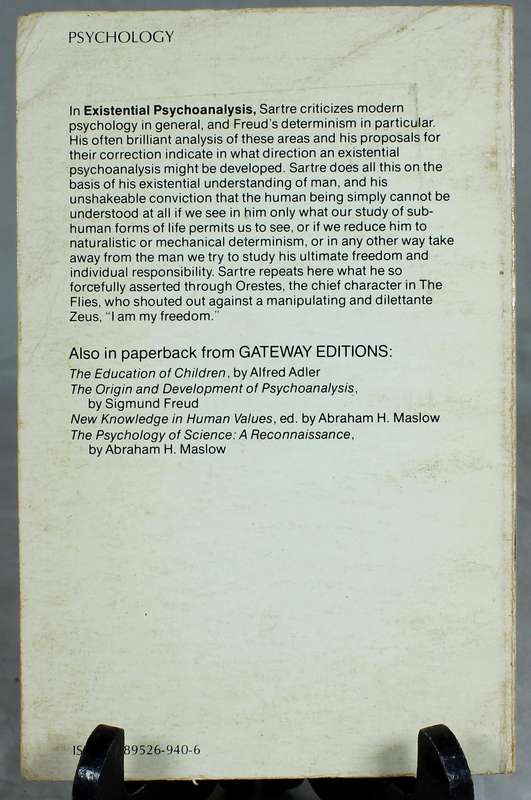Existential psycho-analysis - JP Sartre