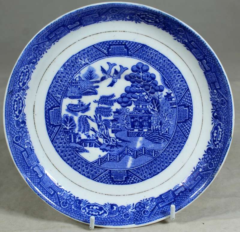 Tuscan blue willow saucer