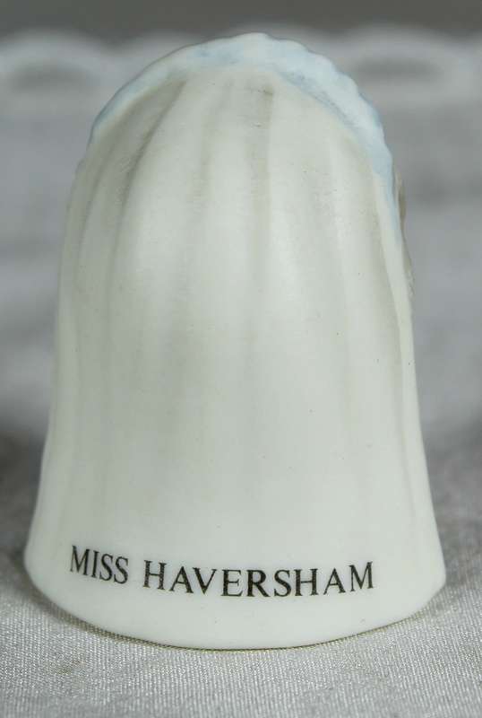 Staffordshire Harmer Sculptures - Thimble - Miss Haversham