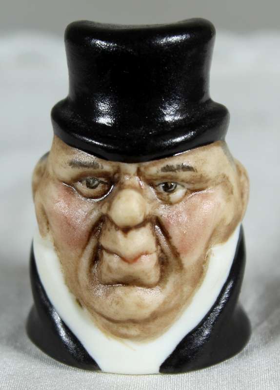 Staffordshire Harmer Sculptures - Thimble - Mr Macawber