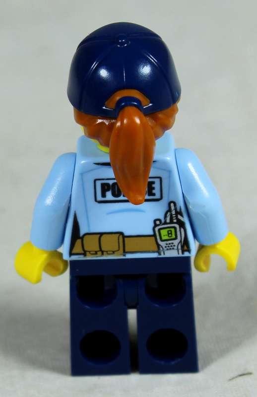 Miniature Lego figurine - city police female officer